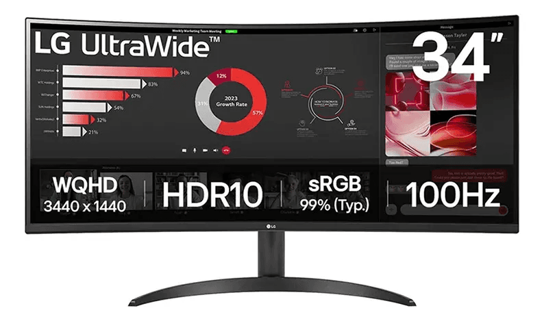 Monitor LG UltraWide 34” 100Hz - 34WR50QK-B