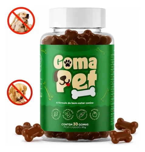1 Pote - Gomapet Pelo & Derme Suplemento Coceira Cães